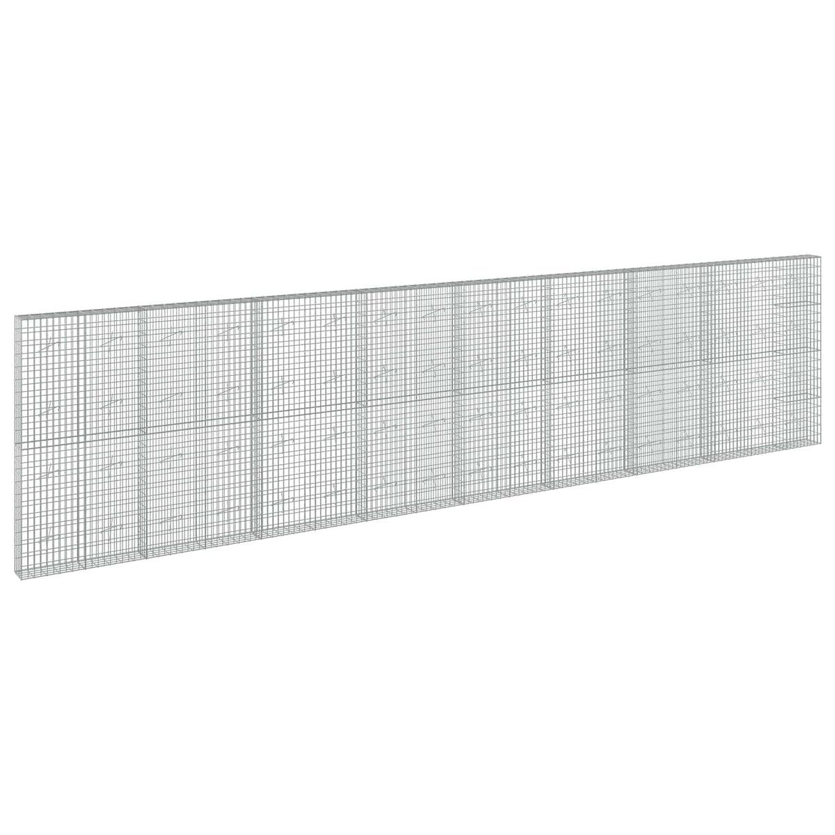 vidaXL Gabion with 3.5 mm Wire and 5x10 cm Mesh 850x20x200 cm 2