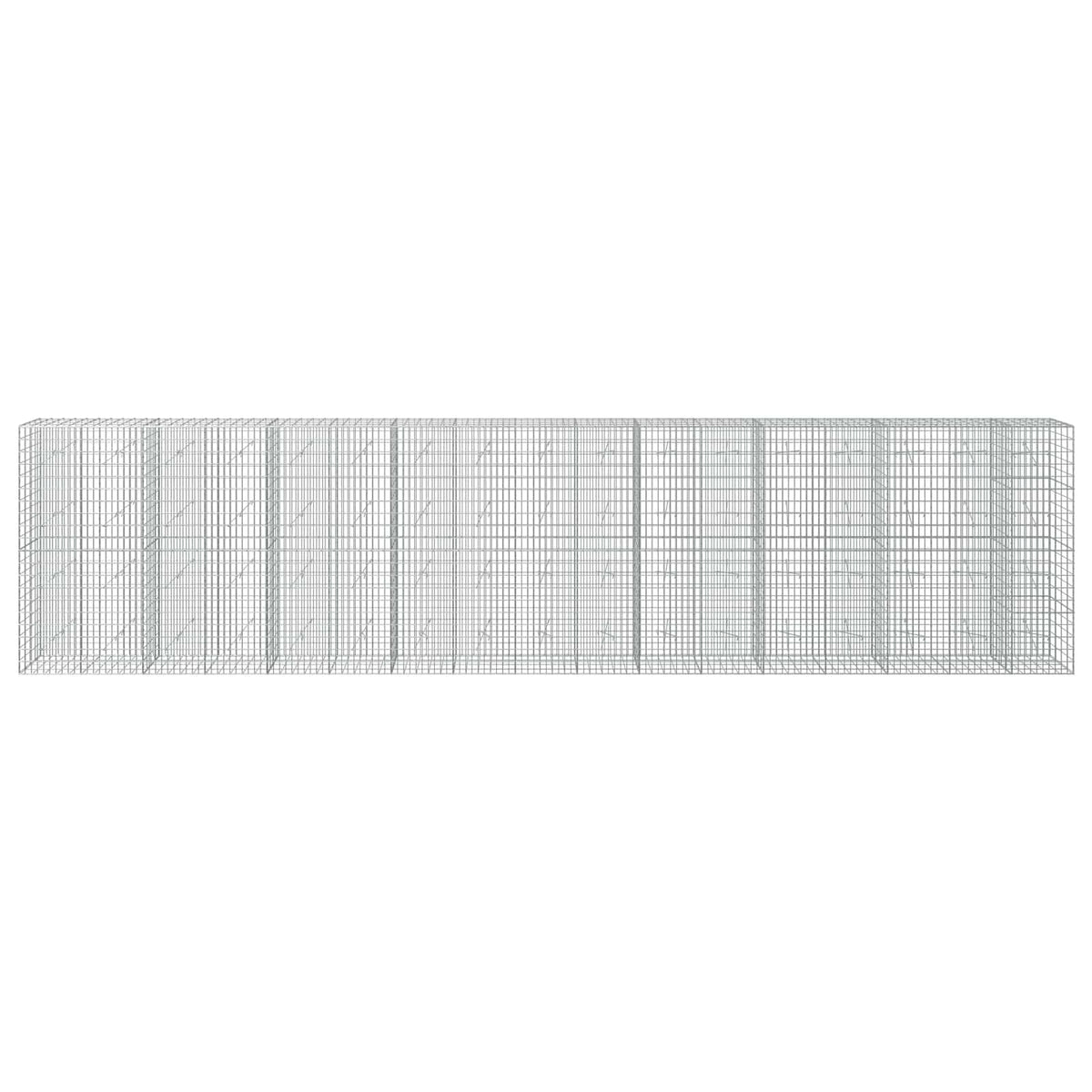 vidaXL Gabion with 3.5 mm Wire and 5x10 cm Mesh 850x20x200 cm 3