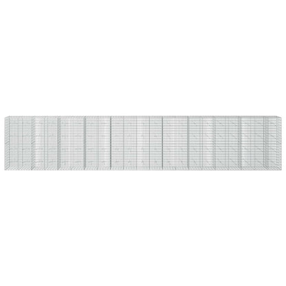 Gabion with 3.5 mm Wire and 5x10 cm Mesh 1050x20x200 cm Height 200 cm Thickness 20 cm 1050–1200 cm 1050 cm