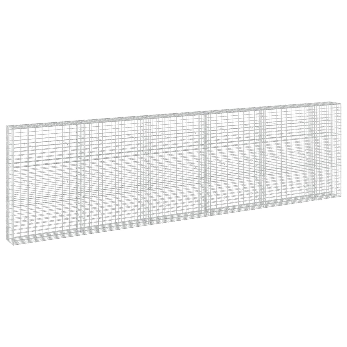 vidaXL Gabion with 3.5 mm Wire and 5x10 cm Mesh 550x30x150 cm 2