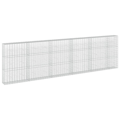vidaXL Gabion with 3.5 mm Wire and 5x10 cm Mesh 550x30x150 cm 2
