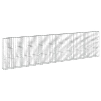 vidaXL Gabion with 3.5 mm Wire and 5x10 cm Mesh 600x30x150 cm 2