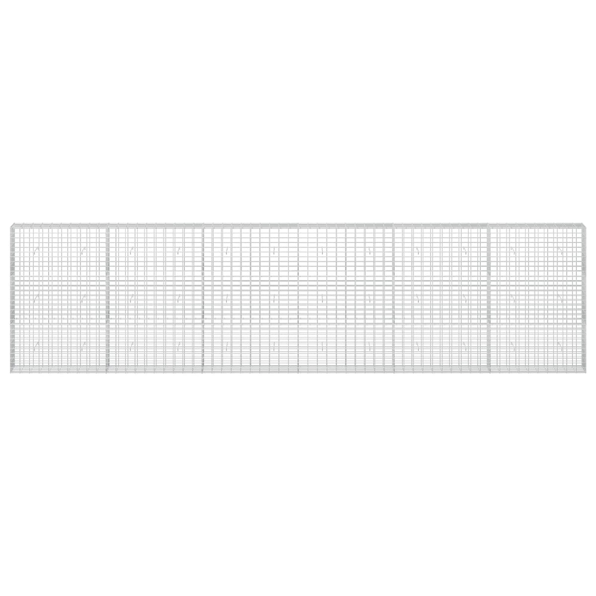 vidaXL Gabion with 3.5 mm Wire and 5x10 cm Mesh 600x30x150 cm 3
