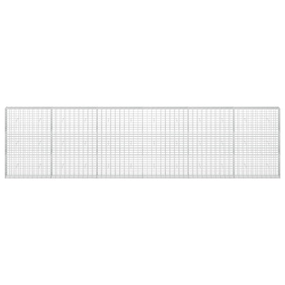 vidaXL Gabion with 3.5 mm Wire and 5x10 cm Mesh 600x30x150 cm 3