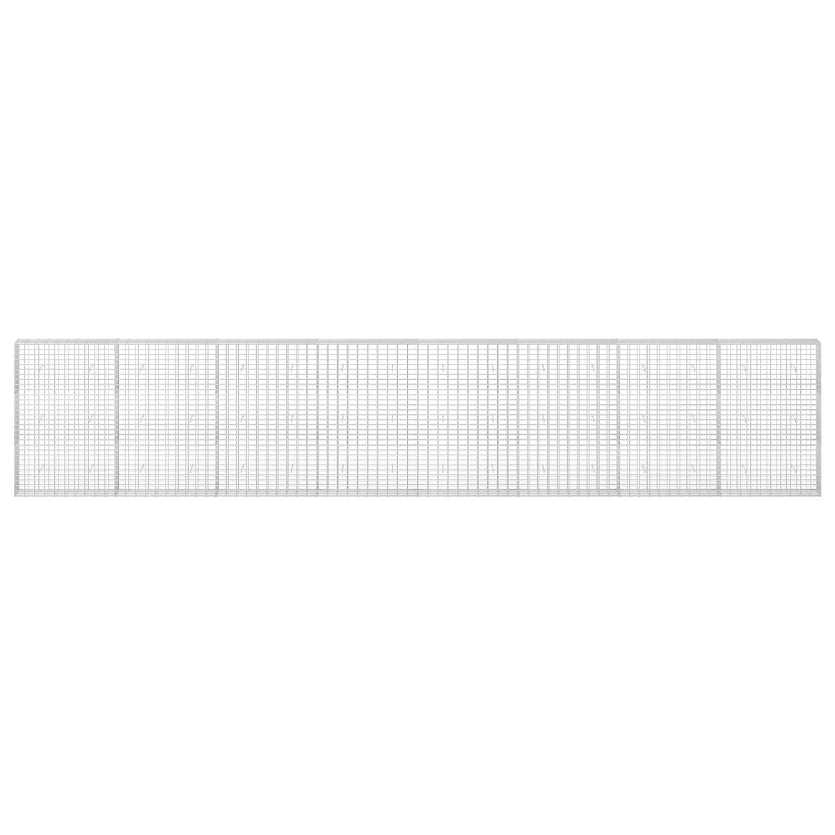 vidaXL Gabion with 3.5 mm Wire and 5x10 cm Mesh 800x30x150 cm 3