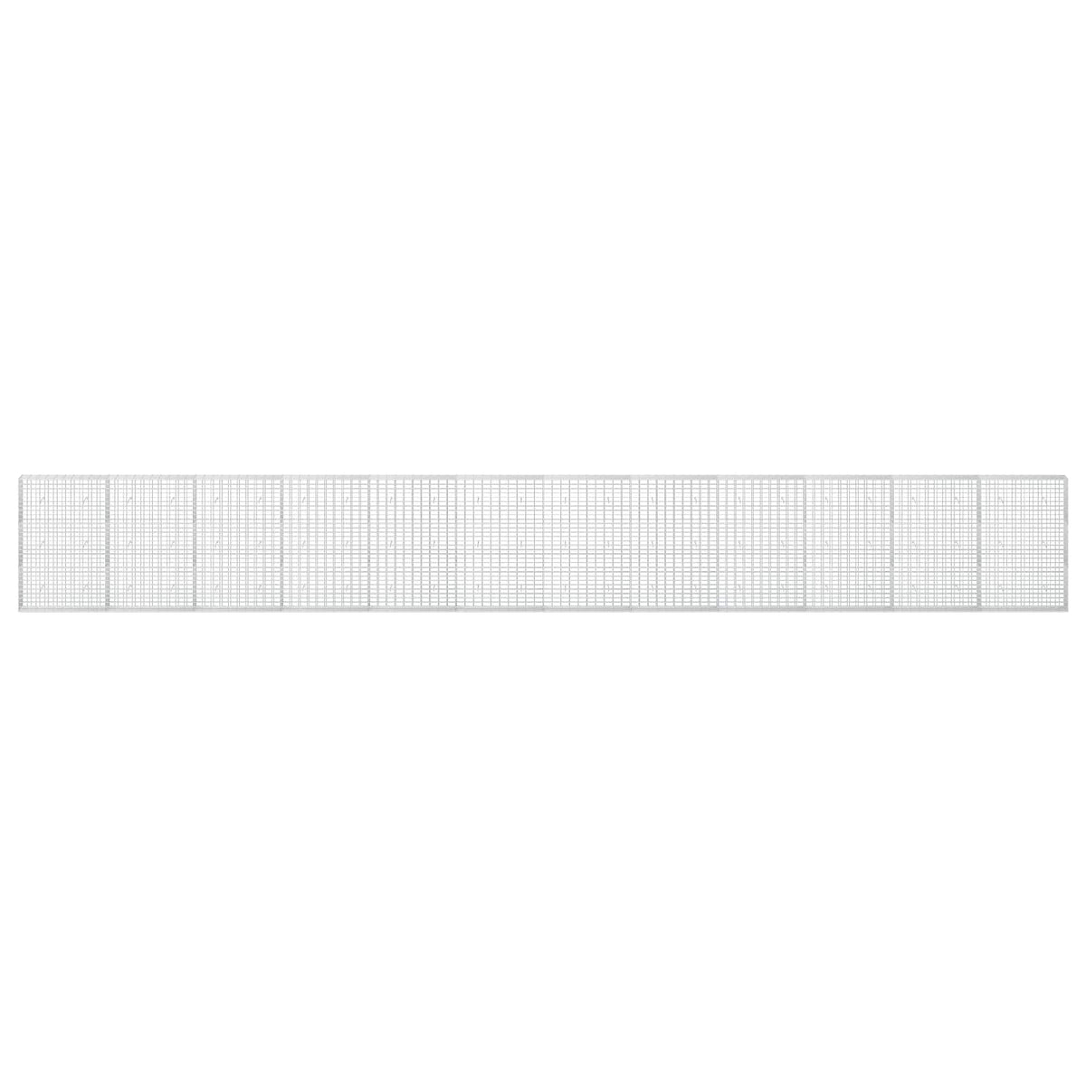 vidaXL Gabion with 3.5 mm Wire and 5x10 cm Mesh 1200x30x150 cm 3