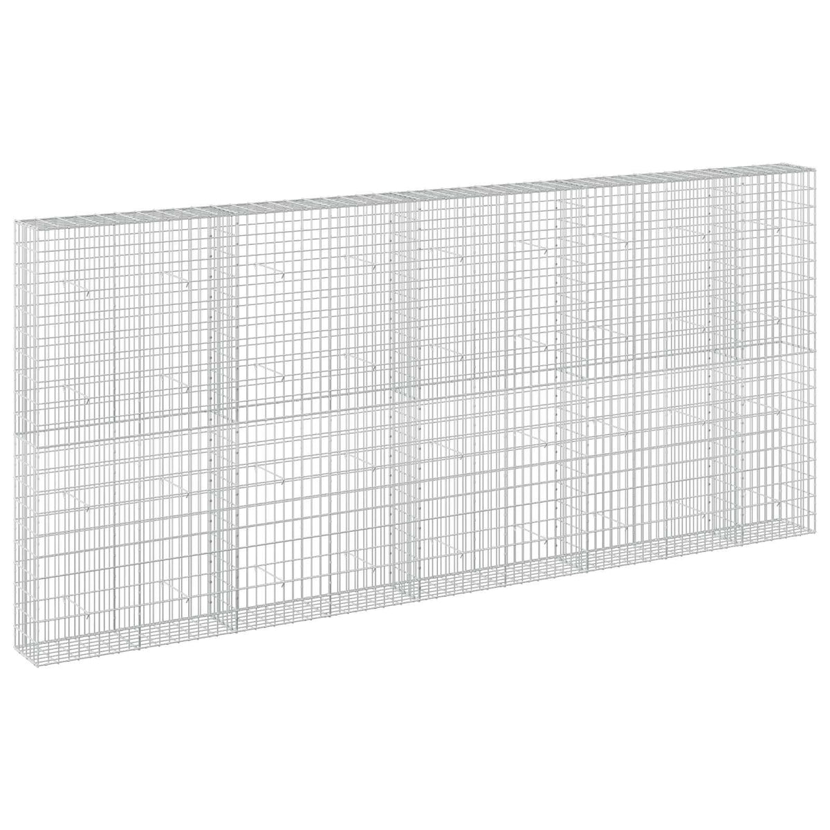 vidaXL Gabion with 3.5 mm Wire and 5x10 cm Mesh 450x30x200 cm 2