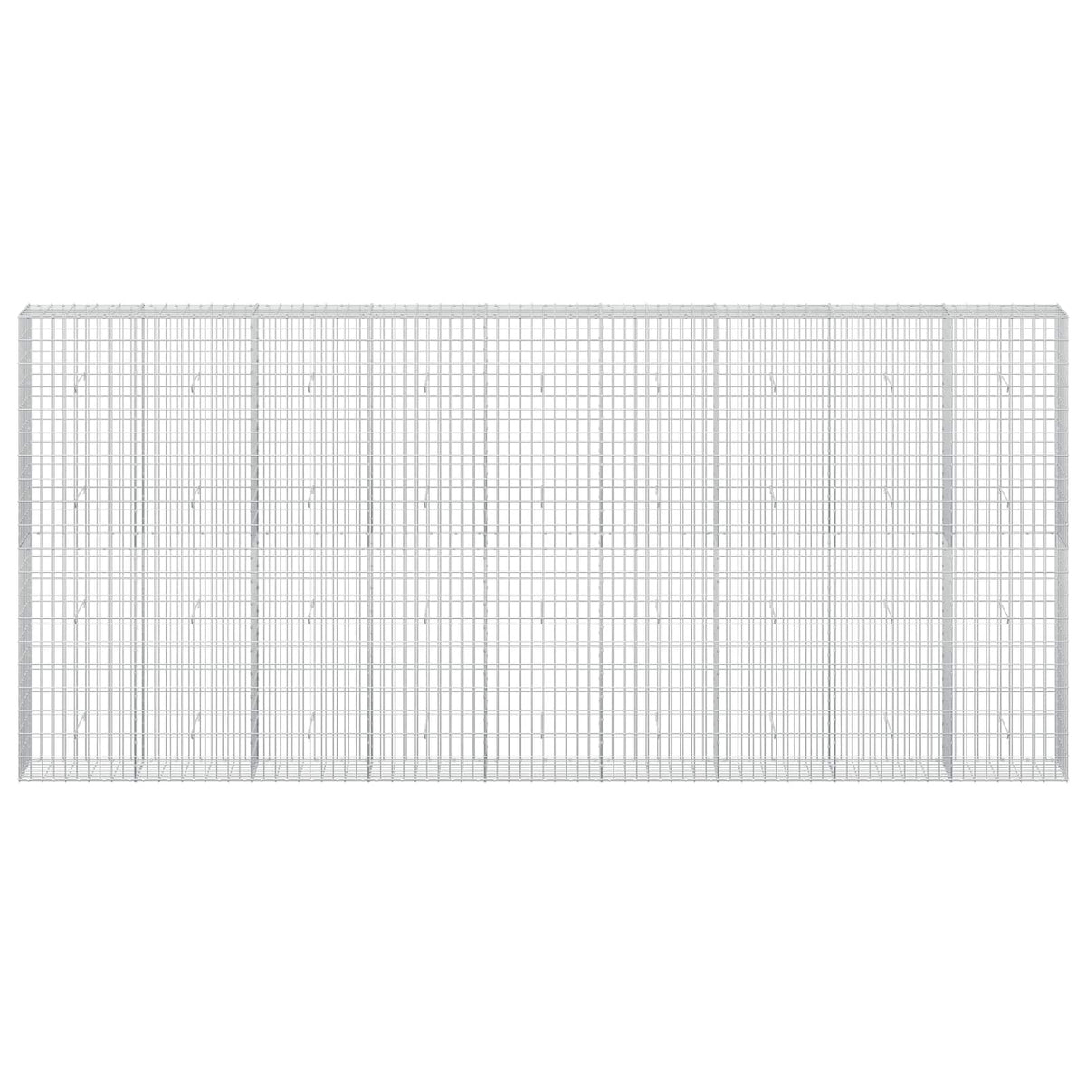 vidaXL Gabion with 3.5 mm Wire and 5x10 cm Mesh 450x30x200 cm 3