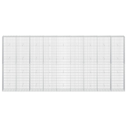 vidaXL Gabion with 3.5 mm Wire and 5x10 cm Mesh 450x30x200 cm 3