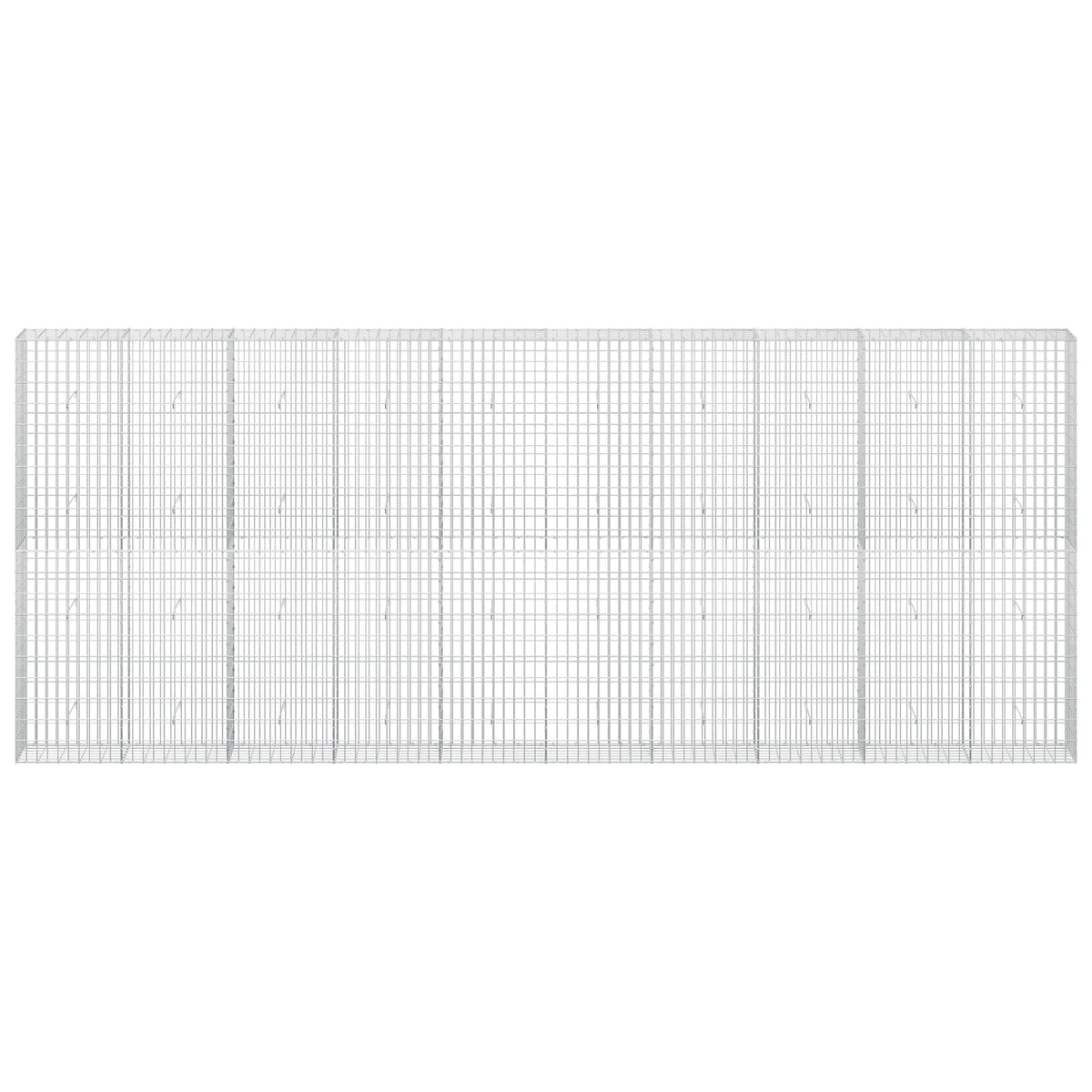 vidaXL Gabion with 3.5 mm Wire and 5x10 cm Mesh 500x30x200 cm 3