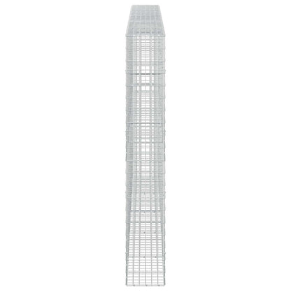 vidaXL Gabion with 3.5 mm Wire and 5x10 cm Mesh 500x30x200 cm 4