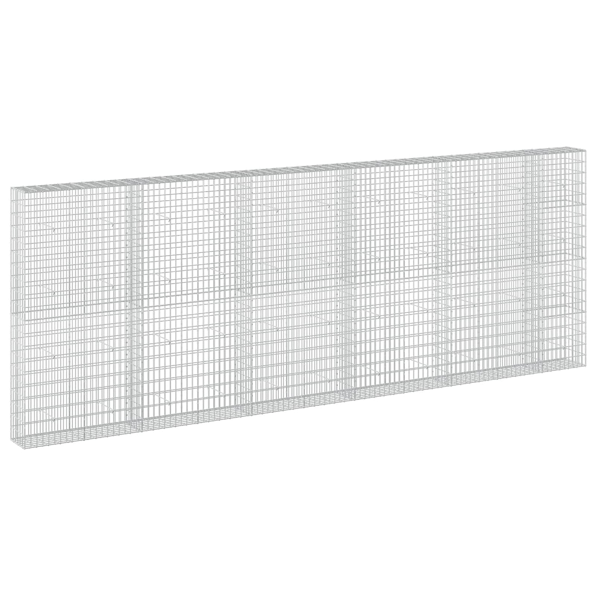 vidaXL Gabion with 3.5 mm Wire and 5x10 cm Mesh 550x30x200 cm 2