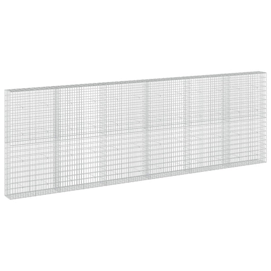 vidaXL Gabion with 3.5 mm Wire and 5x10 cm Mesh 600x30x200 cm 2