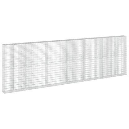 vidaXL Gabion with 3.5 mm Wire and 5x10 cm Mesh 650x30x200 cm 2