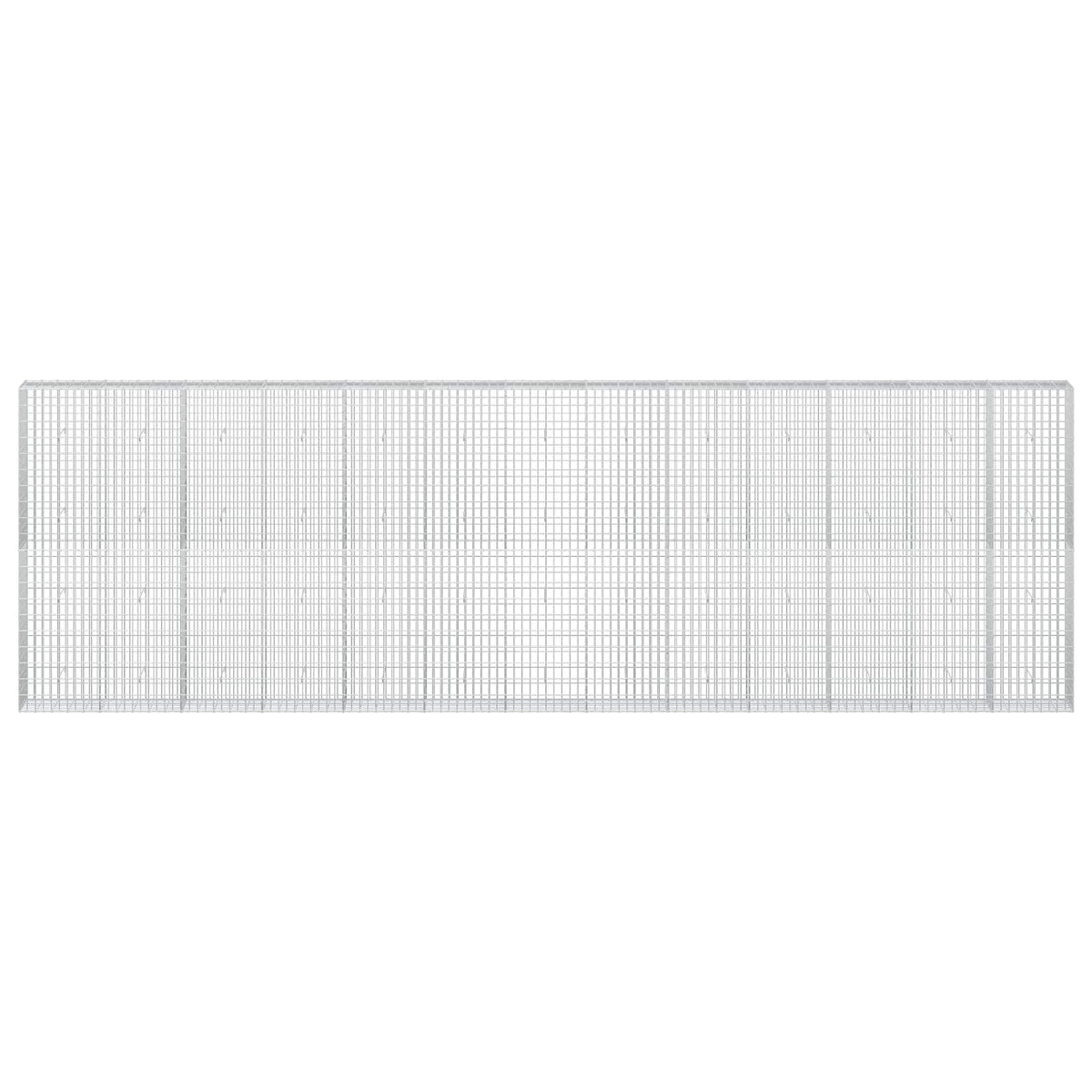vidaXL Gabion with 3.5 mm Wire and 5x10 cm Mesh 650x30x200 cm 3