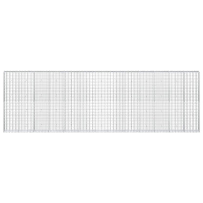 vidaXL Gabion with 3.5 mm Wire and 5x10 cm Mesh 650x30x200 cm 3