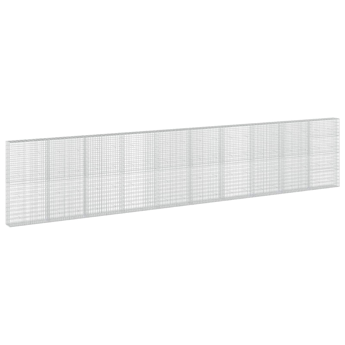 vidaXL Gabion with 3.5 mm Wire and 5x10 cm Mesh 1000x30x200 cm 2