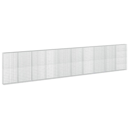 vidaXL Gabion with 3.5 mm Wire and 5x10 cm Mesh 1000x30x200 cm 2