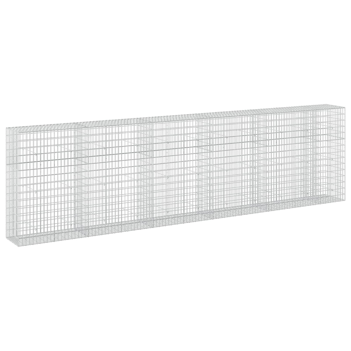 vidaXL Gabion with 3.5 mm Wire and 5x10 cm Mesh 550x50x150 cm 2