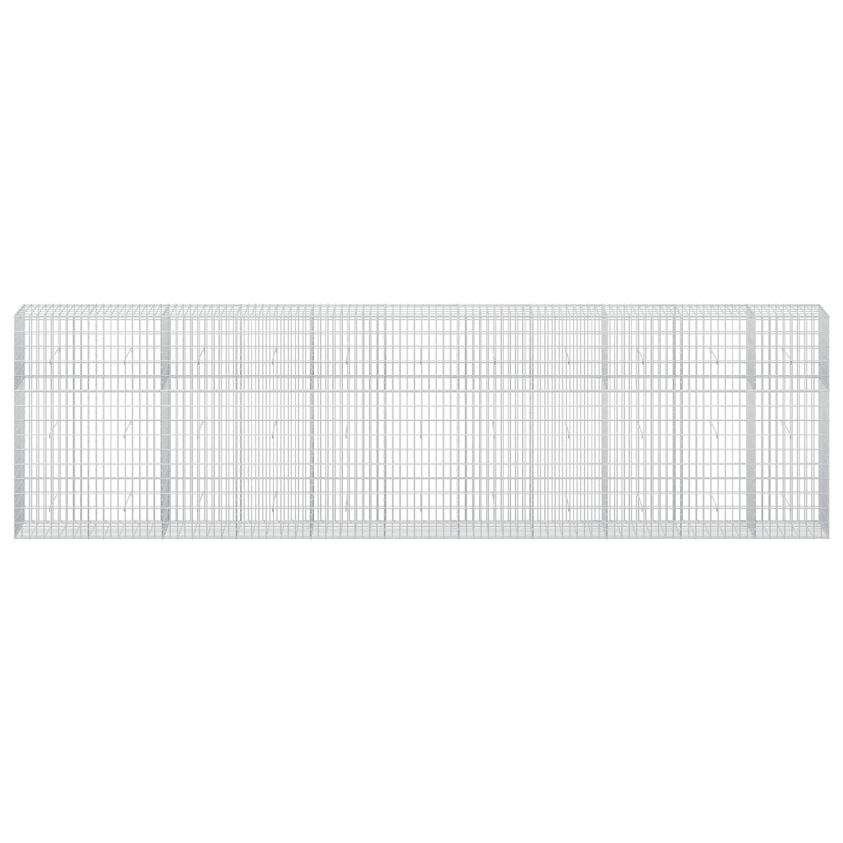 vidaXL Gabion with 3.5 mm Wire and 5x10 cm Mesh 550x50x150 cm 3