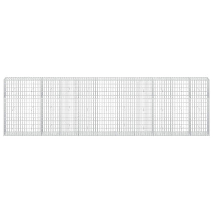 vidaXL Gabion with 3.5 mm Wire and 5x10 cm Mesh 550x50x150 cm 3