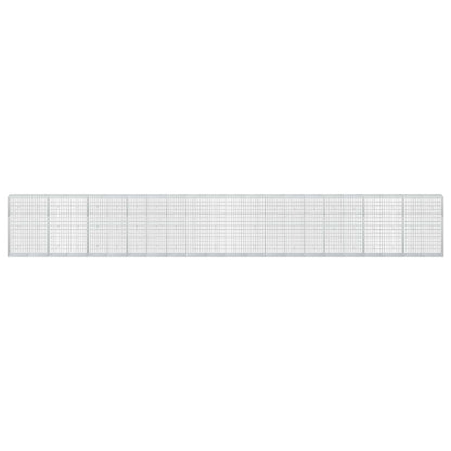 vidaXL Gabion with 3.5 mm Wire and 5x10 cm Mesh 1100x50x150 cm 3