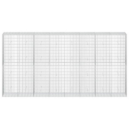 vidaXL Gabion with 3.5 mm Wire and 5x10 cm Mesh 400x50x200 cm 3