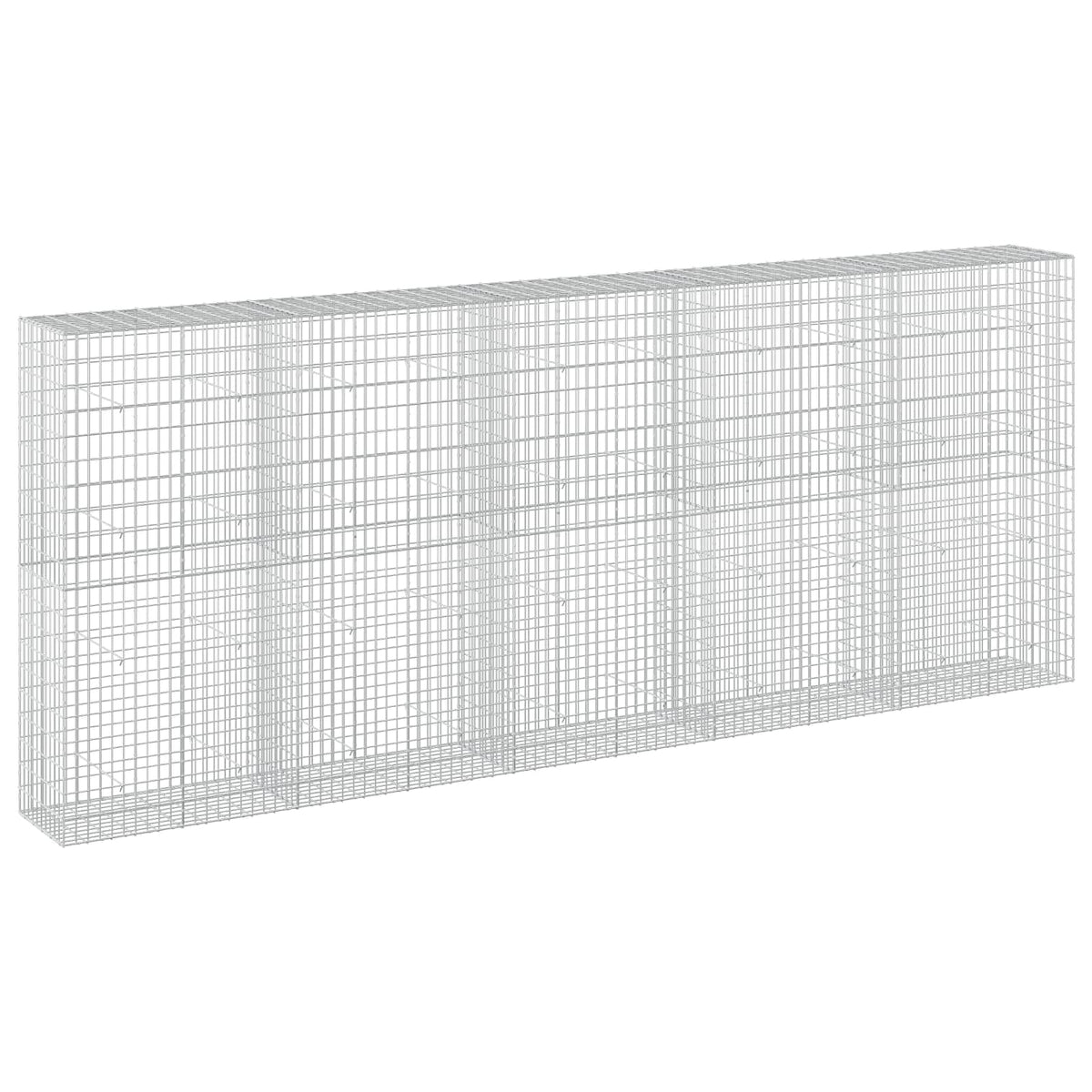 vidaXL Gabion with 3.5 mm Wire and 5x10 cm Mesh 500x50x200 cm 2