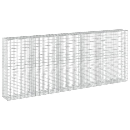 vidaXL Gabion with 3.5 mm Wire and 5x10 cm Mesh 500x50x200 cm 2