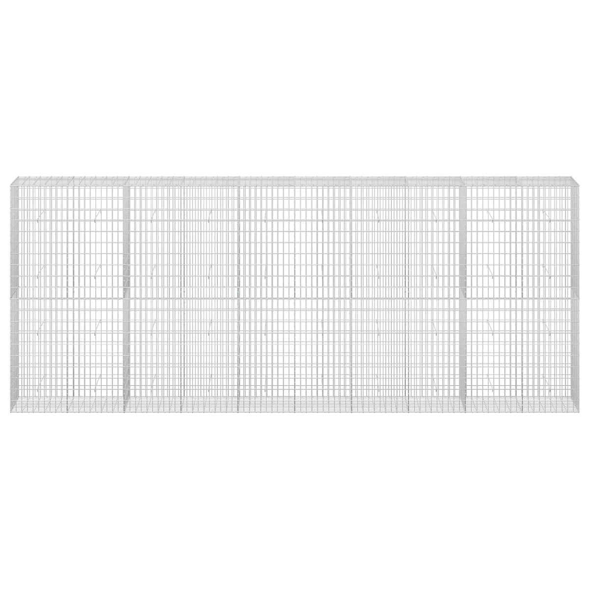 vidaXL Gabion with 3.5 mm Wire and 5x10 cm Mesh 500x50x200 cm 3
