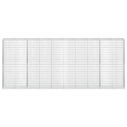 vidaXL Gabion with 3.5 mm Wire and 5x10 cm Mesh 500x50x200 cm 3