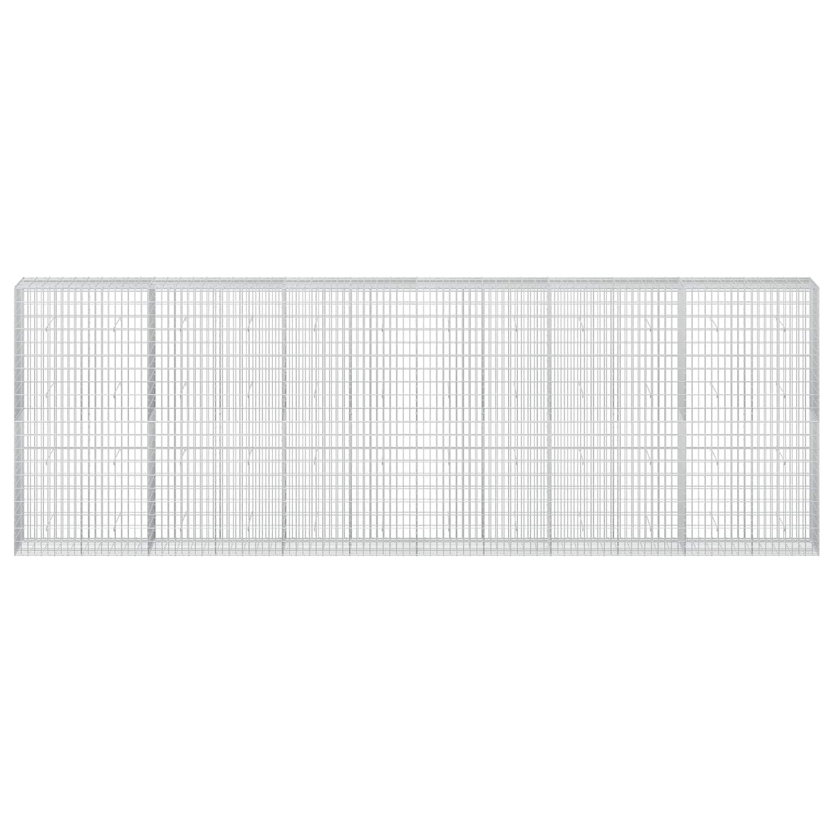 vidaXL Gabion with 3.5 mm Wire and 5x10 cm Mesh 600x50x200 cm 3