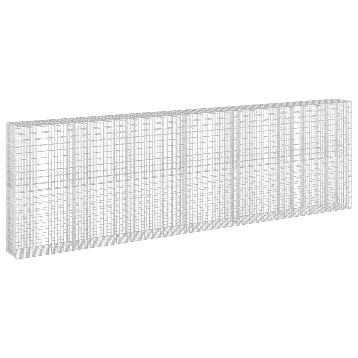 vidaXL Gabion with 3.5 mm Wire and 5x10 cm Mesh 650x50x200 cm 2
