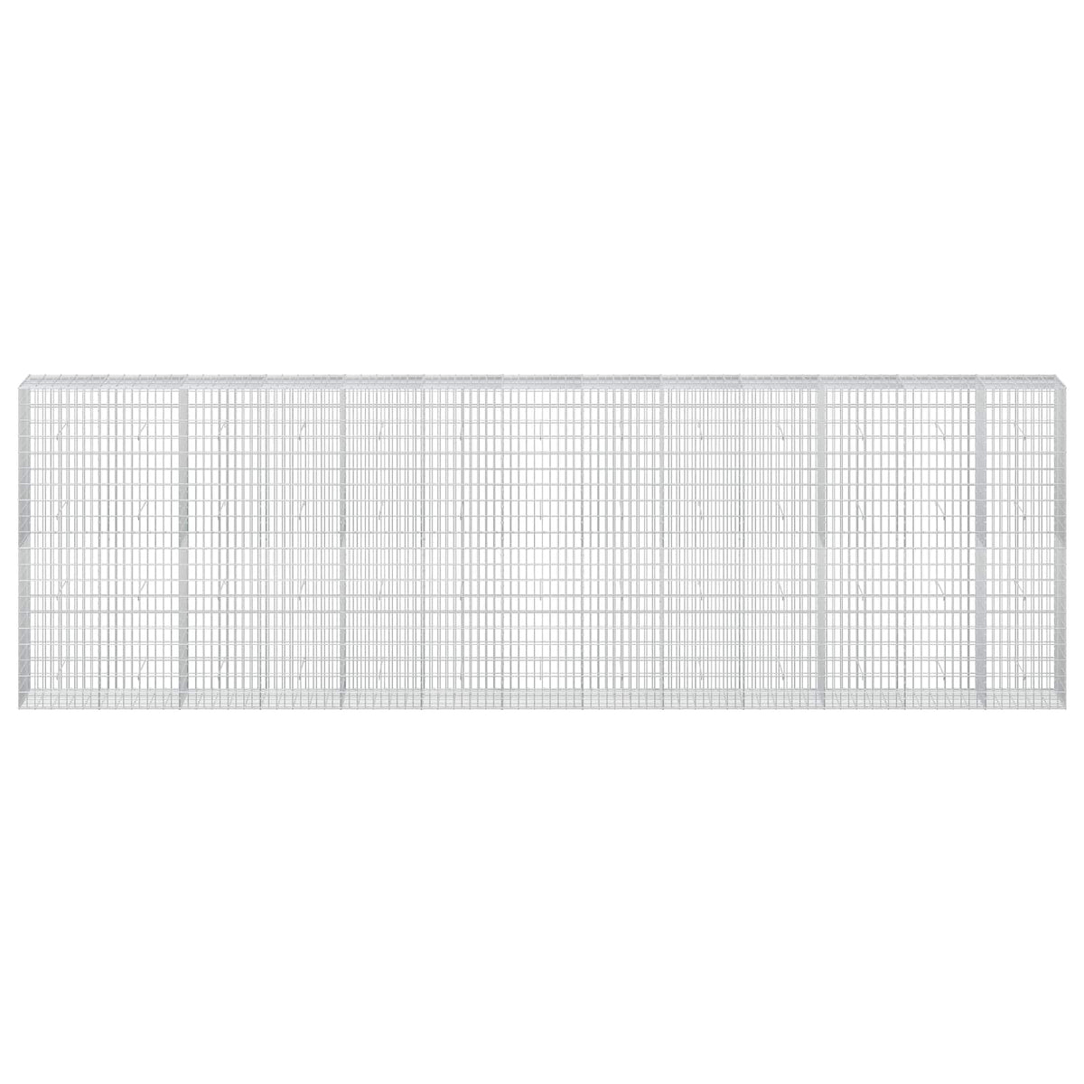 vidaXL Gabion with 3.5 mm Wire and 5x10 cm Mesh 650x50x200 cm 3