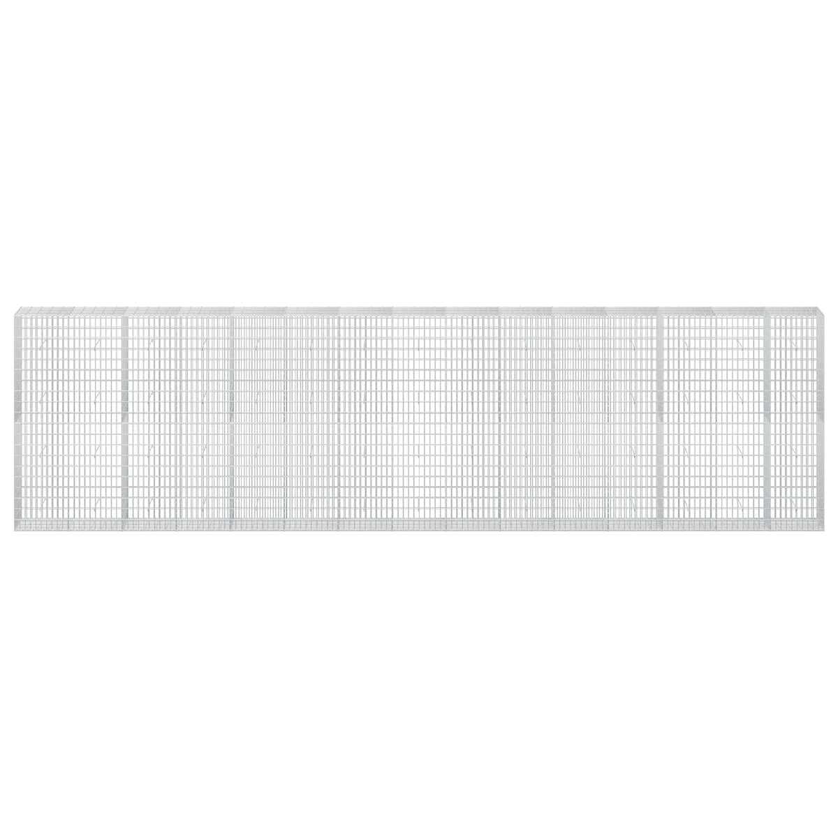 vidaXL Gabion with 3.5 mm Wire and 5x10 cm Mesh 750x50x200 cm 3