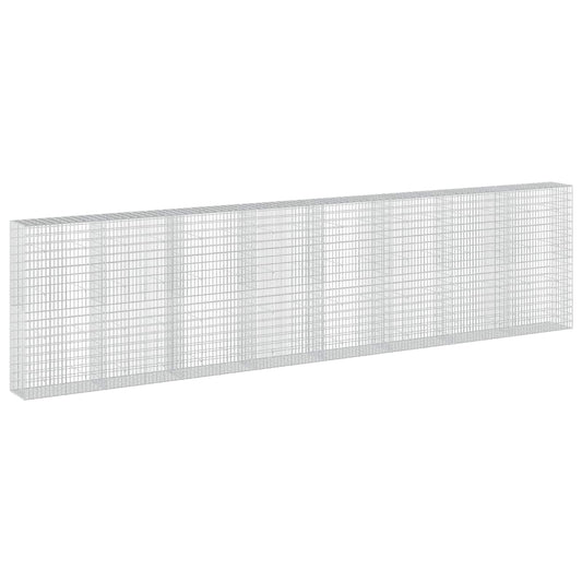 vidaXL Gabion with 3.5 mm Wire and 5x10 cm Mesh 800x50x200 cm 2