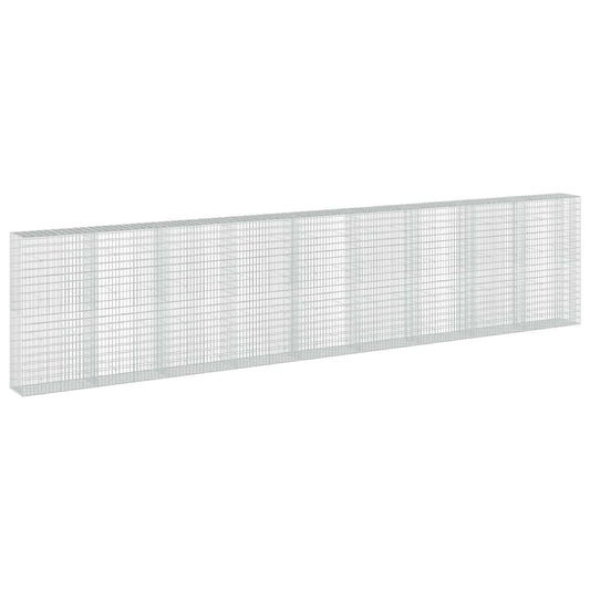 vidaXL Gabion with 3.5 mm Wire and 5x10 cm Mesh 900x50x200 cm 2