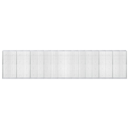 vidaXL Gabion with 3.5 mm Wire and 5x10 cm Mesh 900x50x200 cm 3