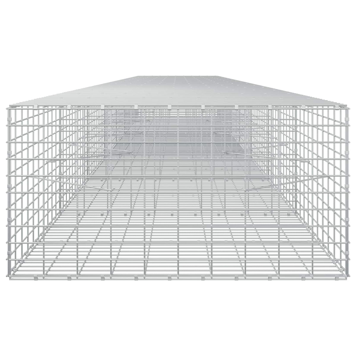 vidaXL Gabion with 3.5 mm Wire and 5x10 cm Mesh 750x100x50 cm 4