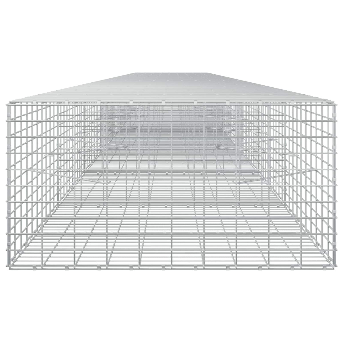 vidaXL Gabion with 3.5 mm Wire and 5x10 cm Mesh 800x100x50 cm 4
