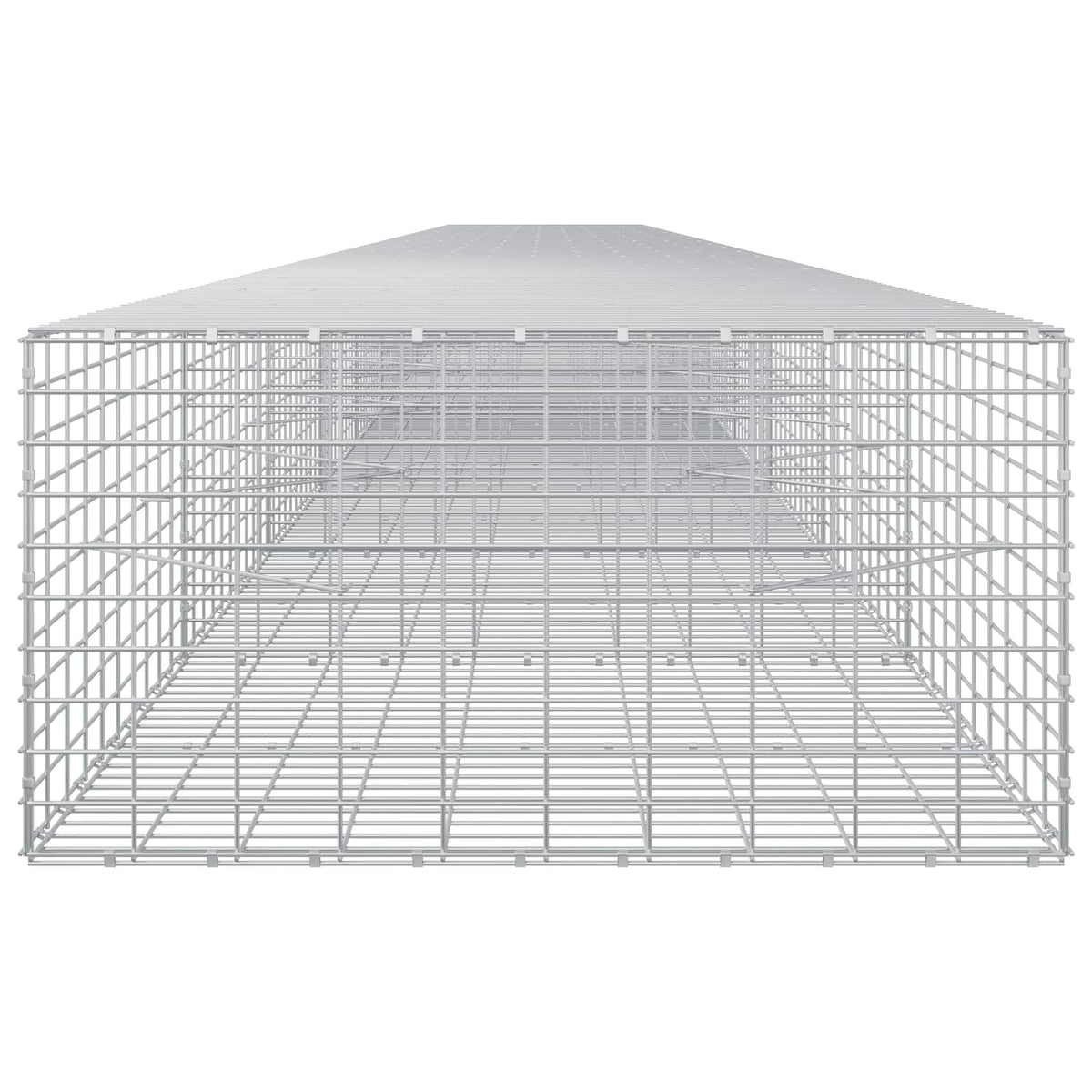 vidaXL Gabion with 3.5 mm Wire and 5x10 cm Mesh 1000x100x50 cm 4