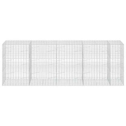 vidaXL Gabion with 3.5 mm Wire and 5x10 cm Mesh 450x100x150 cm 3