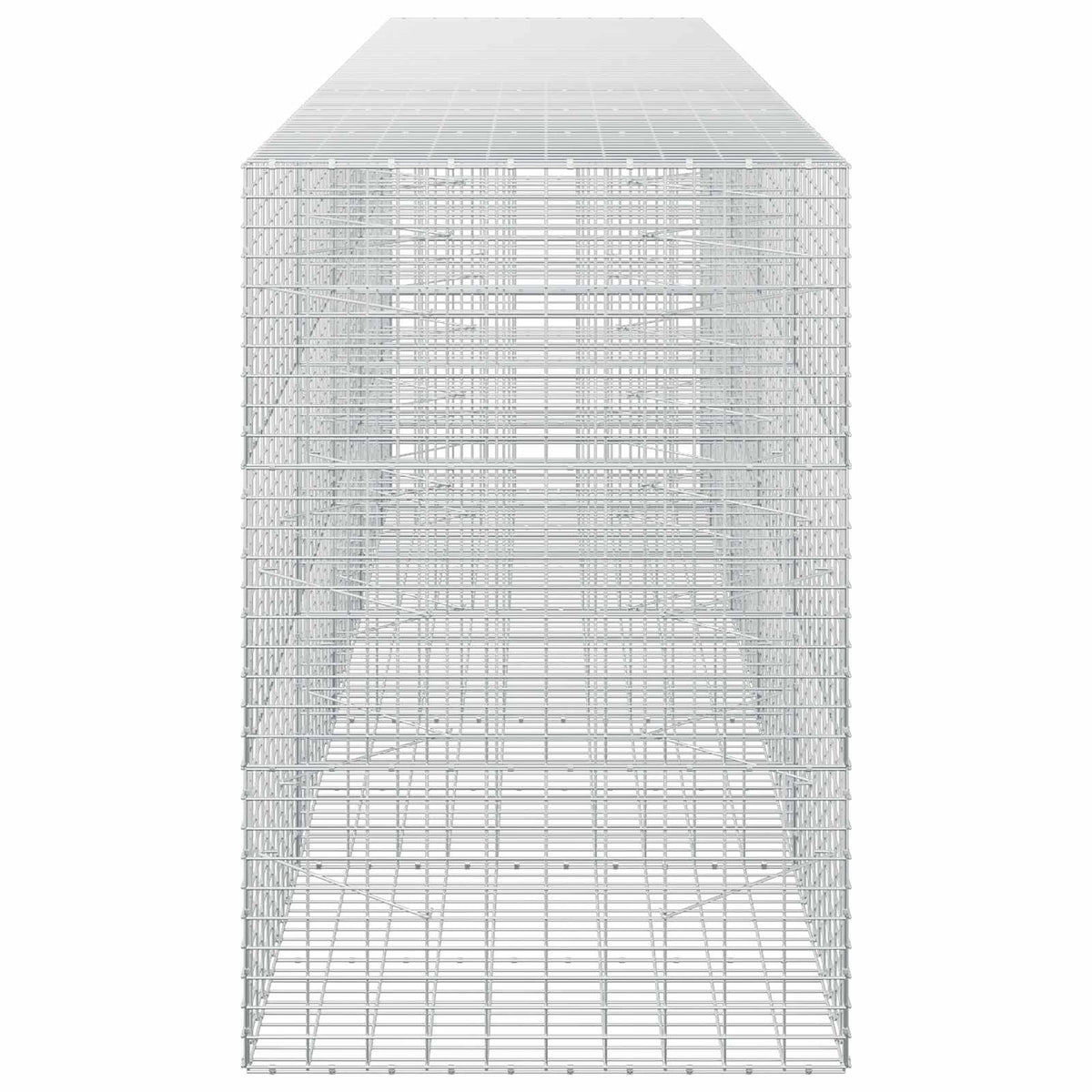 vidaXL Gabion with 3.5 mm Wire and 5x10 cm Mesh 450x100x150 cm 4