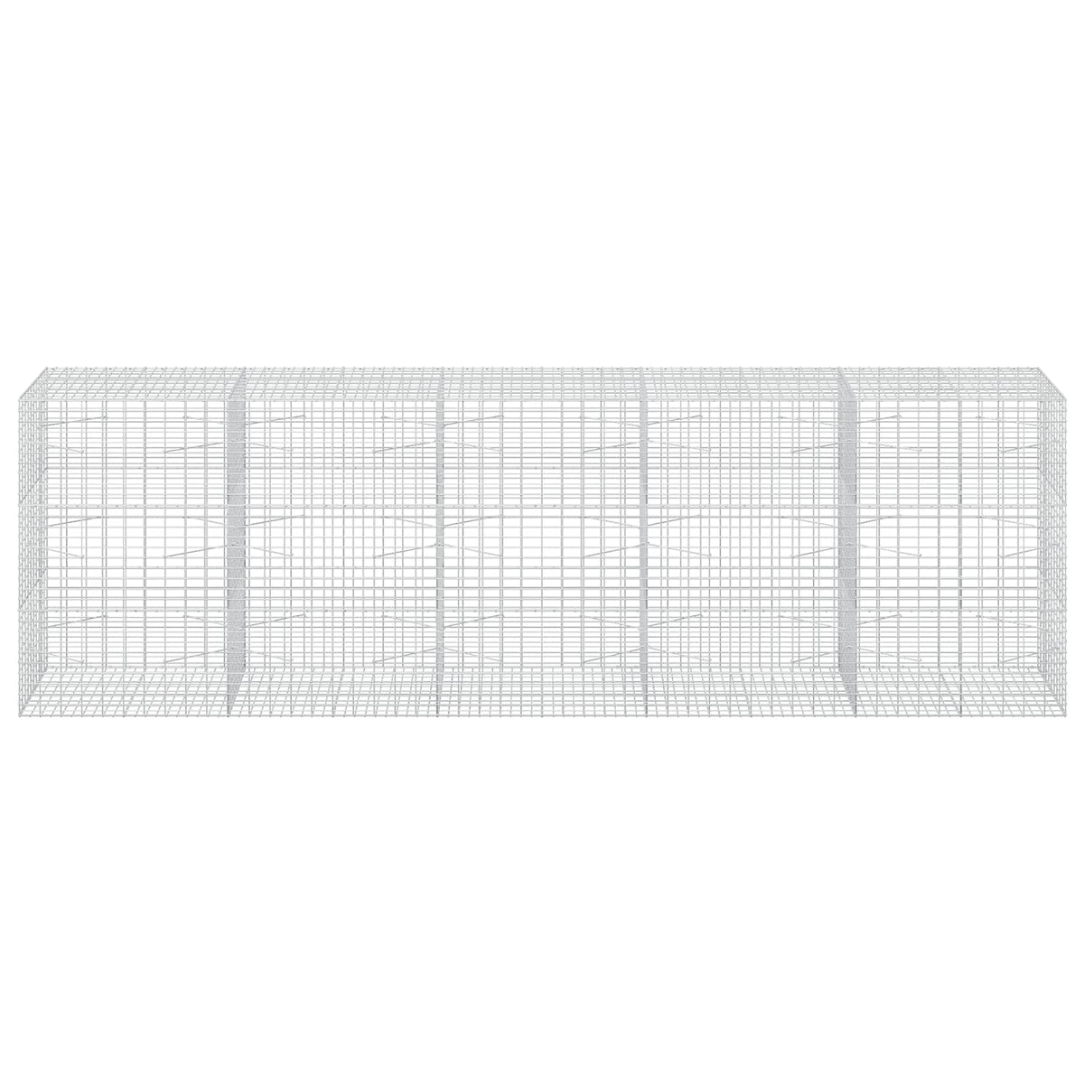 vidaXL Gabion with 3.5 mm Wire and 5x10 cm Mesh 500x100x150 cm 3
