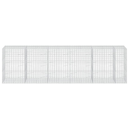 vidaXL Gabion with 3.5 mm Wire and 5x10 cm Mesh 550x100x150 cm 3