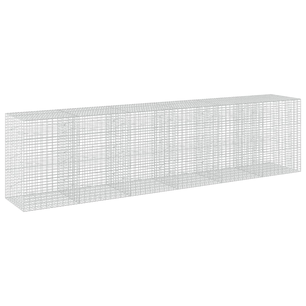 vidaXL Gabion with 3.5 mm Wire and 5x10 cm Mesh 600x100x150 cm 2