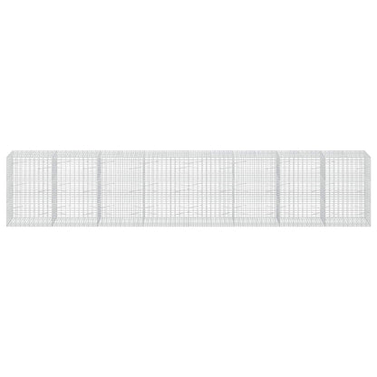 vidaXL Gabion with 3.5 mm Wire and 5x10 cm Mesh 800x100x150 cm 3