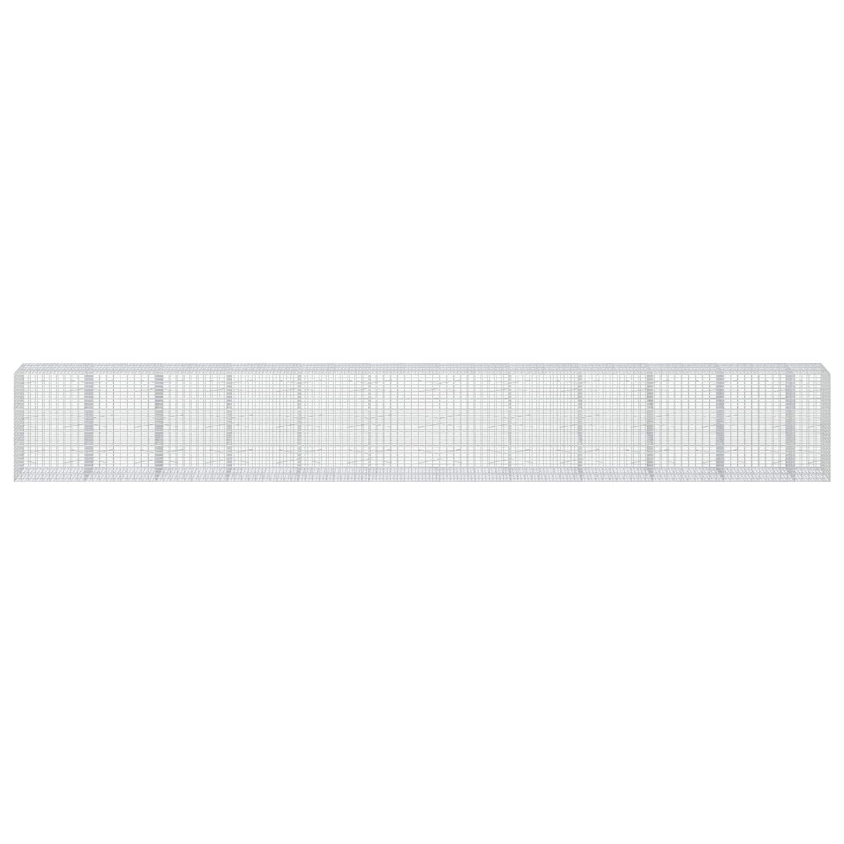 Gabion with 3.5 mm Wire and 5x10 cm Mesh 1050x100x150 cm Height 150 cm Thickness 100 cm 1050–1200 cm 1150 cm