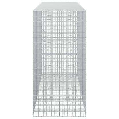 vidaXL Gabion with 3.5 mm Wire and 5x10 cm Mesh 350x100x200 cm 4