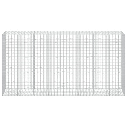 vidaXL Gabion with 3.5 mm Wire and 5x10 cm Mesh 400x100x200 cm 3